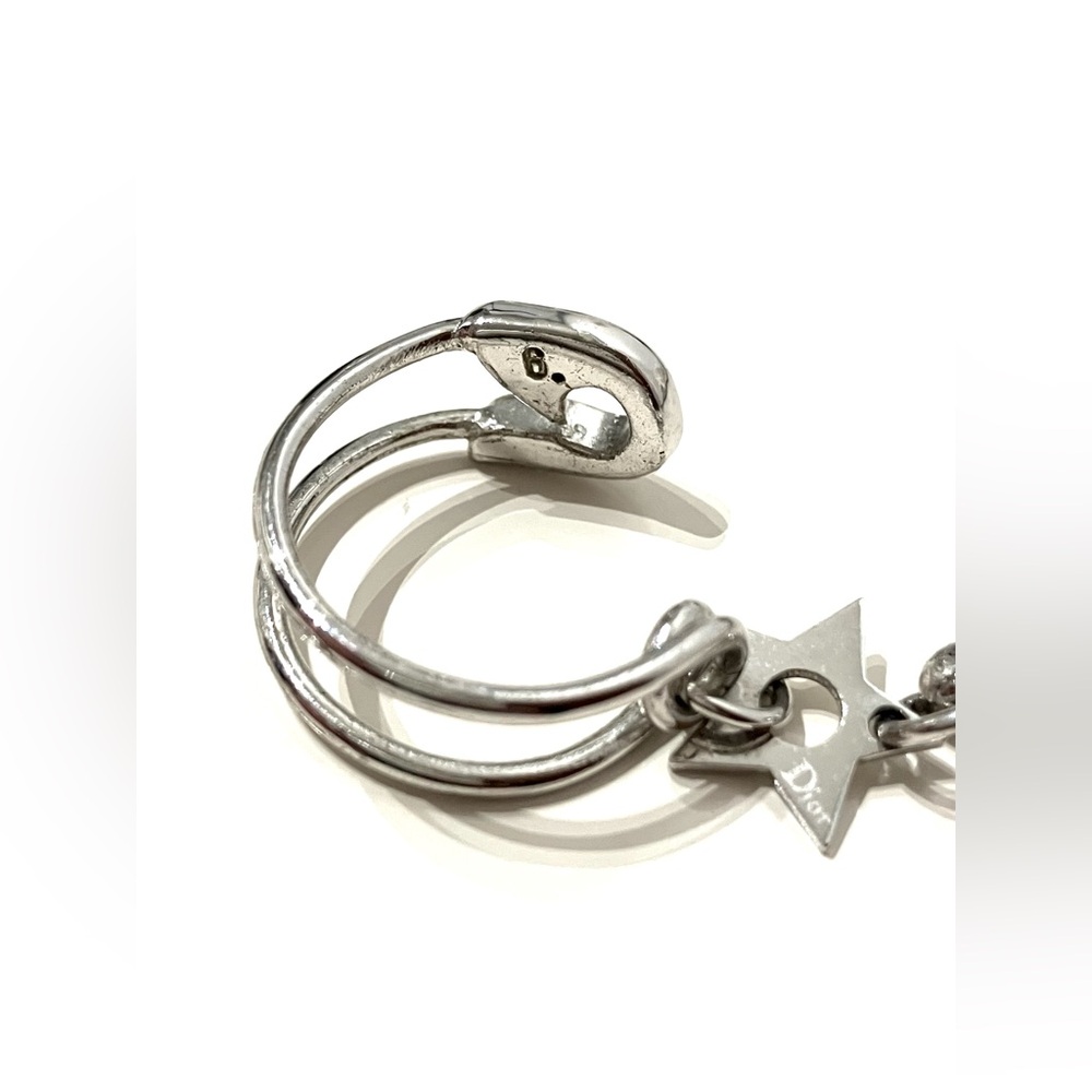 Dior Vintage Hardcore Safety Pin Star Key Ring Set - Picture 9 of 10